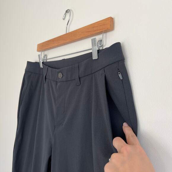 Lululemon Men’s ABC Slim-Fit Trousers Warpstreme in Obsidian Gray, Size 34x30 - Picture 12 of 13